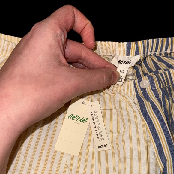 aerie Off-Duty Seersucker Skater Pajama Pants - Picture 9 of 9